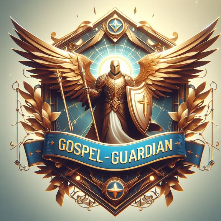 GospelGuardian crest — a winged, armored guardian bearing a shield and spear